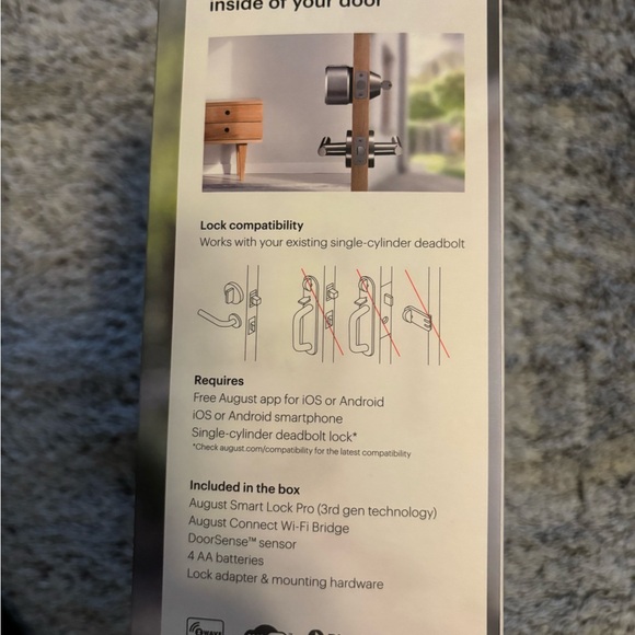 August Smart Lock Pro with Wi-Fi Bridge - Picture 3 of 4